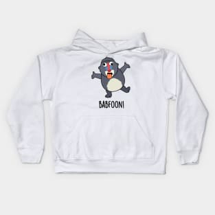 Bab-foon Funny Baffoon Baboon Pun Kids Hoodie